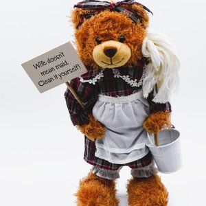 Vintage Burton & Burton Maid Plush Bear